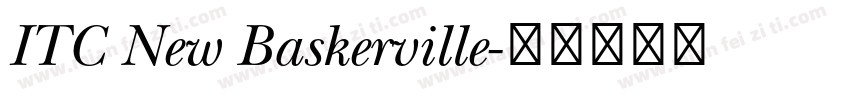 ITC New Baskerville字体转换